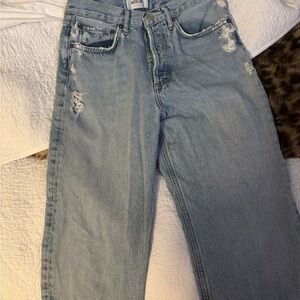 Aritzia Blue Straight Leg Jeans Classic Style